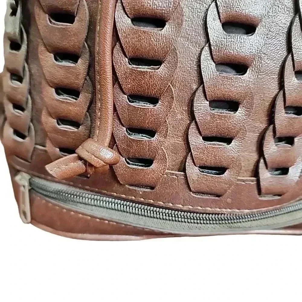 Vintage Faux Leather Chain Woven Boho Hippie Crossbody Bag – Beautiful Purse